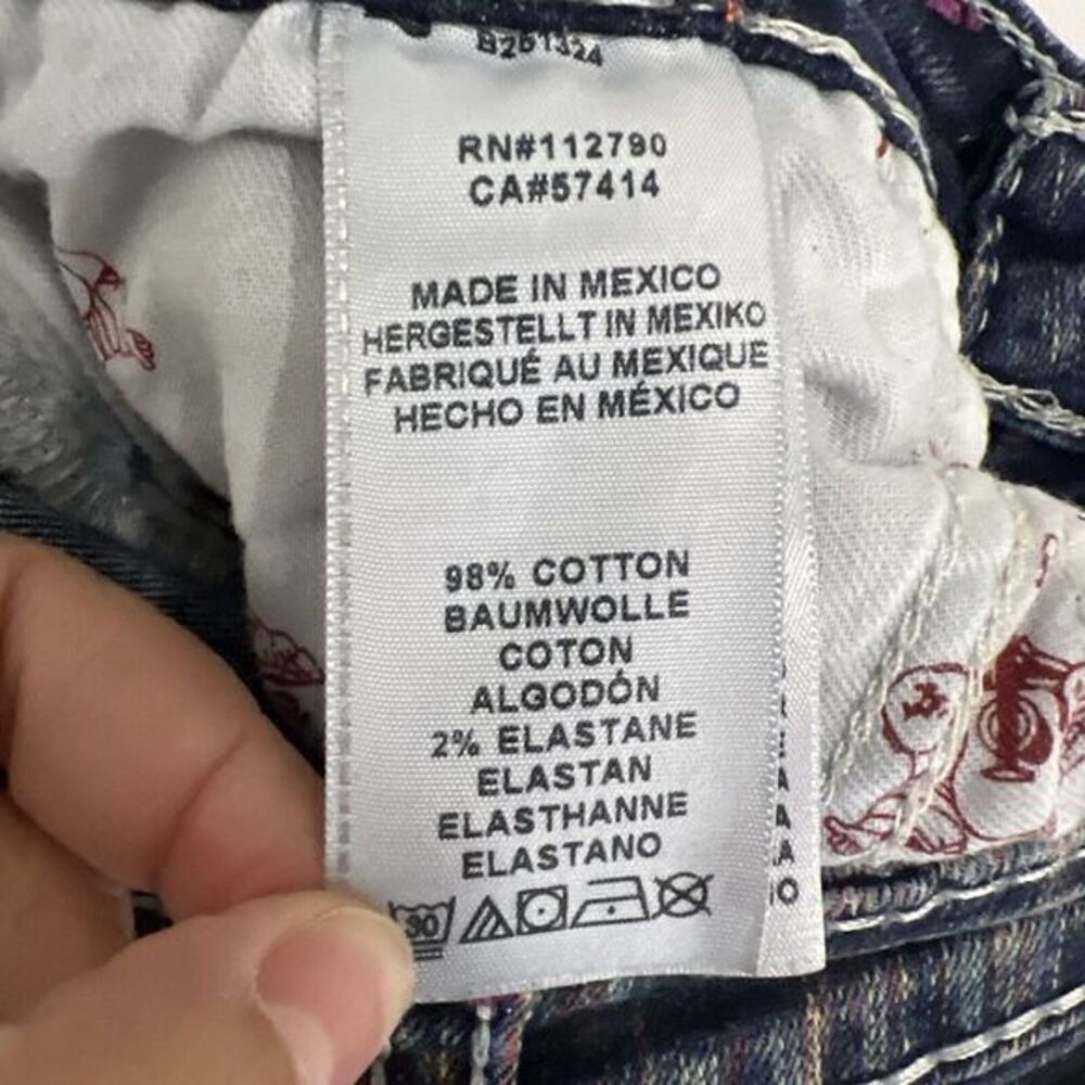 True Religion Sweet Lilac Skinny Jeans Girl's Size (14) Blue - Picture 6 of 10